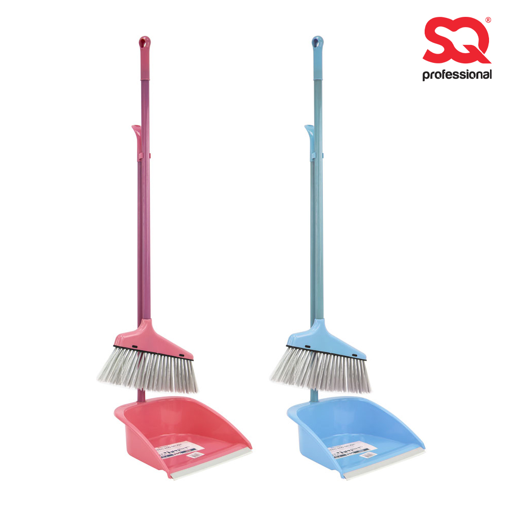 SQ Professional - Dustpan and Brush Set 2pc Long Handle