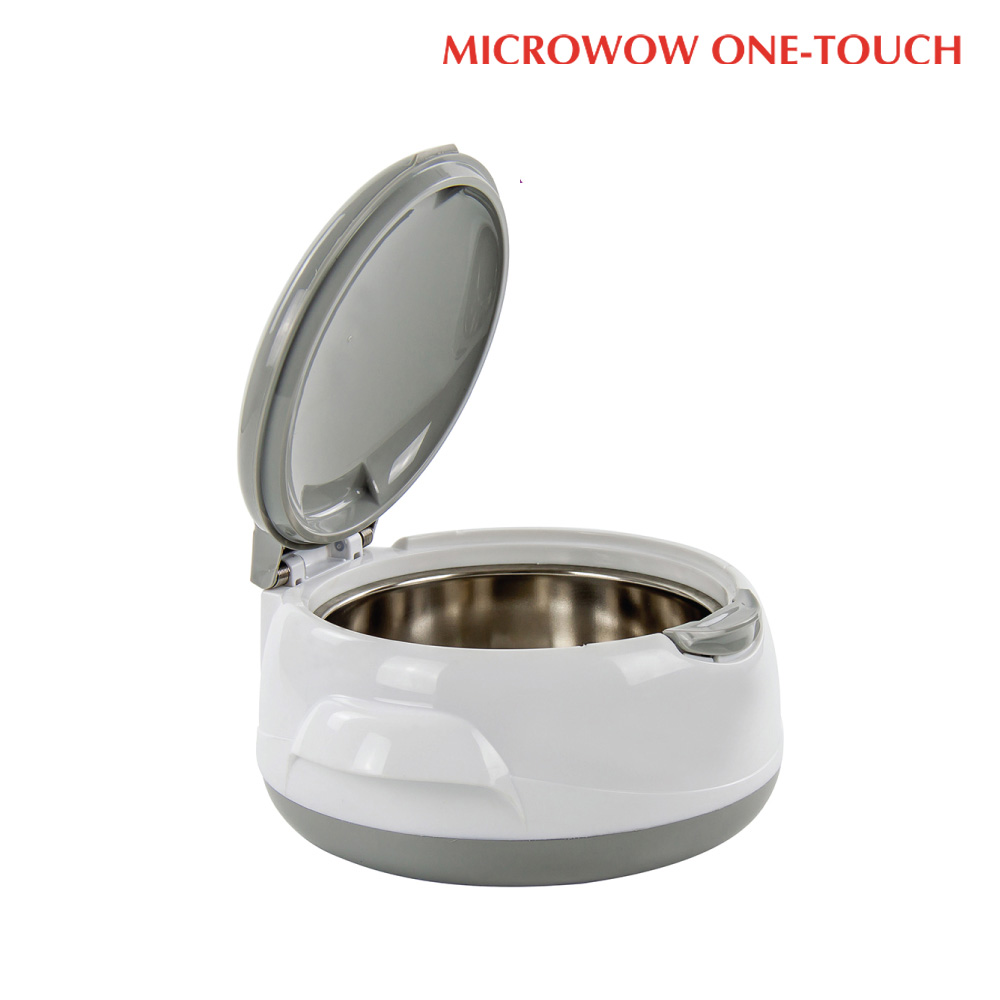 SQ Professional - Microwow One-Touch Insulated Casserole White & Grey 1L