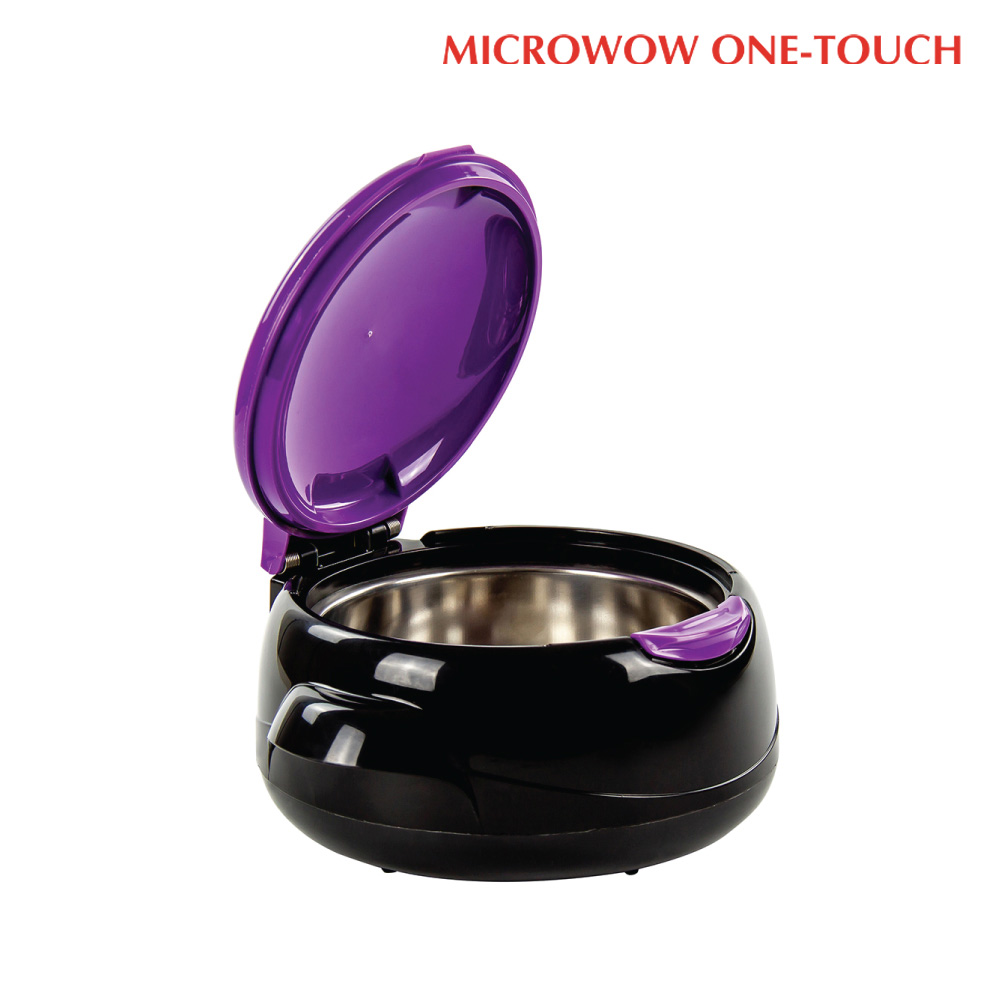 SQ Professional - Microwow One-Touch Insulated Casserole Black & Purple 1L