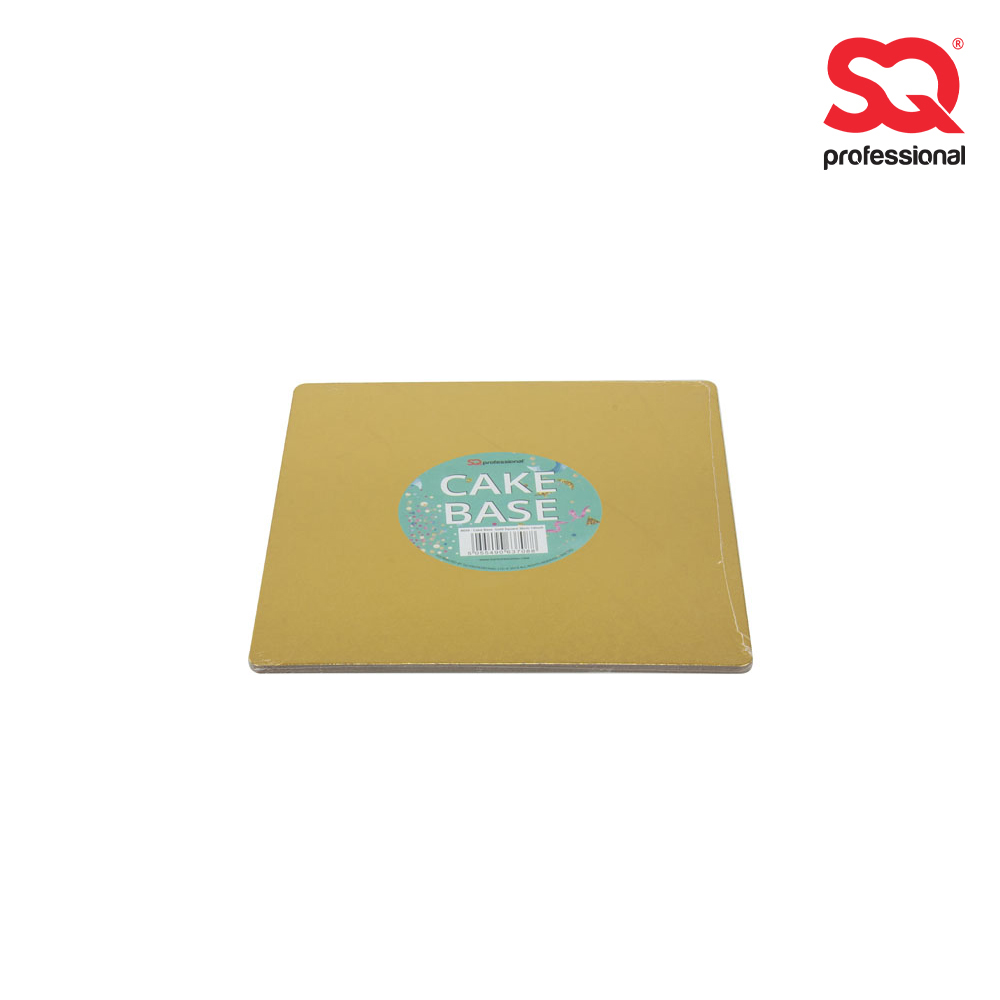 SQ Professional - Cake Base Set 3pc Gold Square 20cm