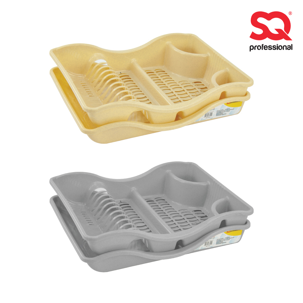 SQ Professional - Plastic Dish Drainer with Tray Diamond 2750-2