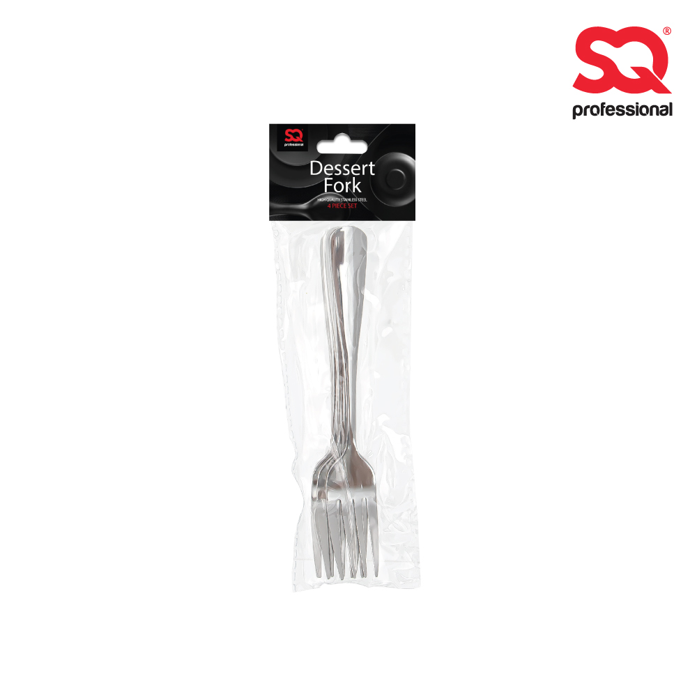 SQ Professional - Stainless Steel Cutlery Set 4pc Dessert Fork