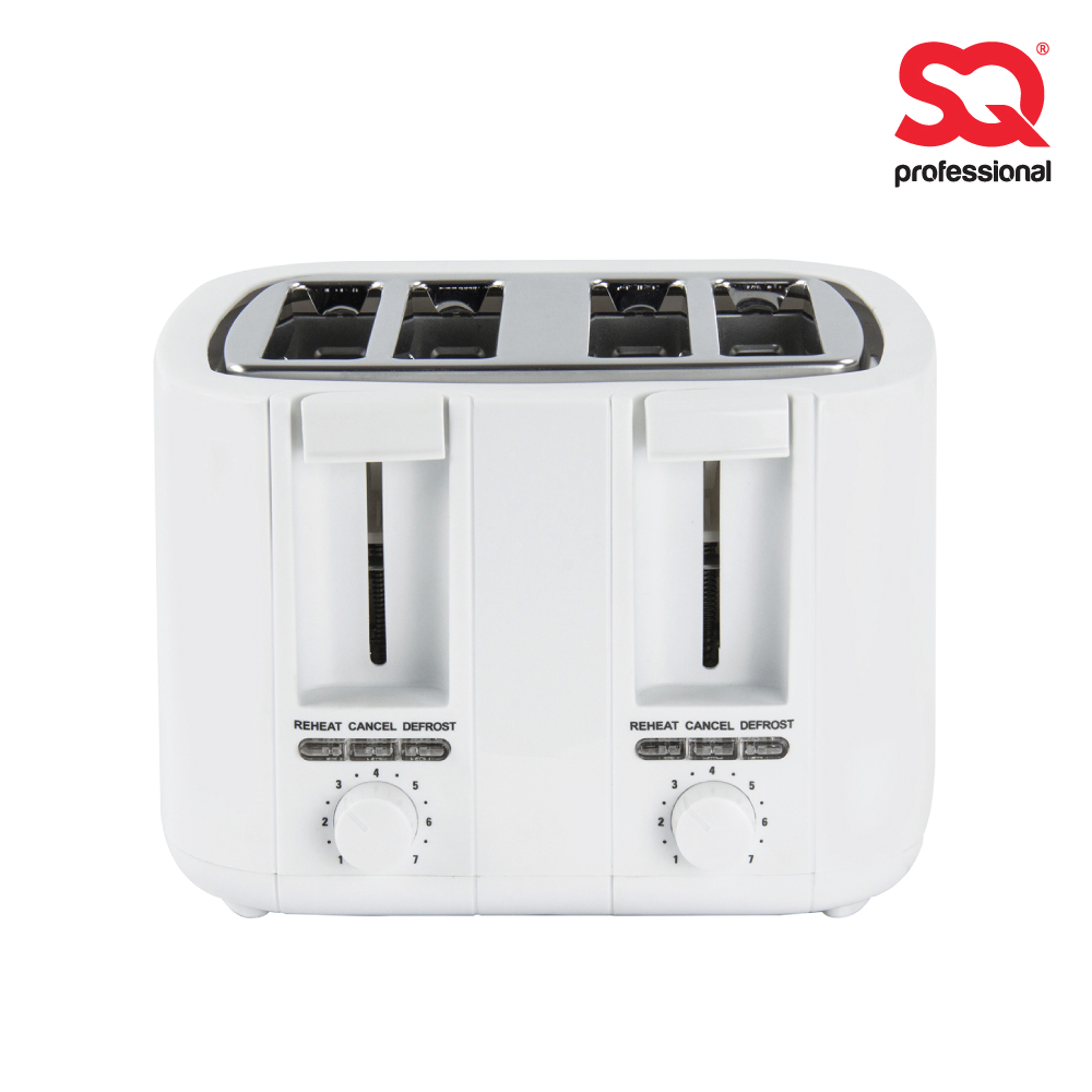 SQ Professional - Blitz Plastic Four Slice Toaster White