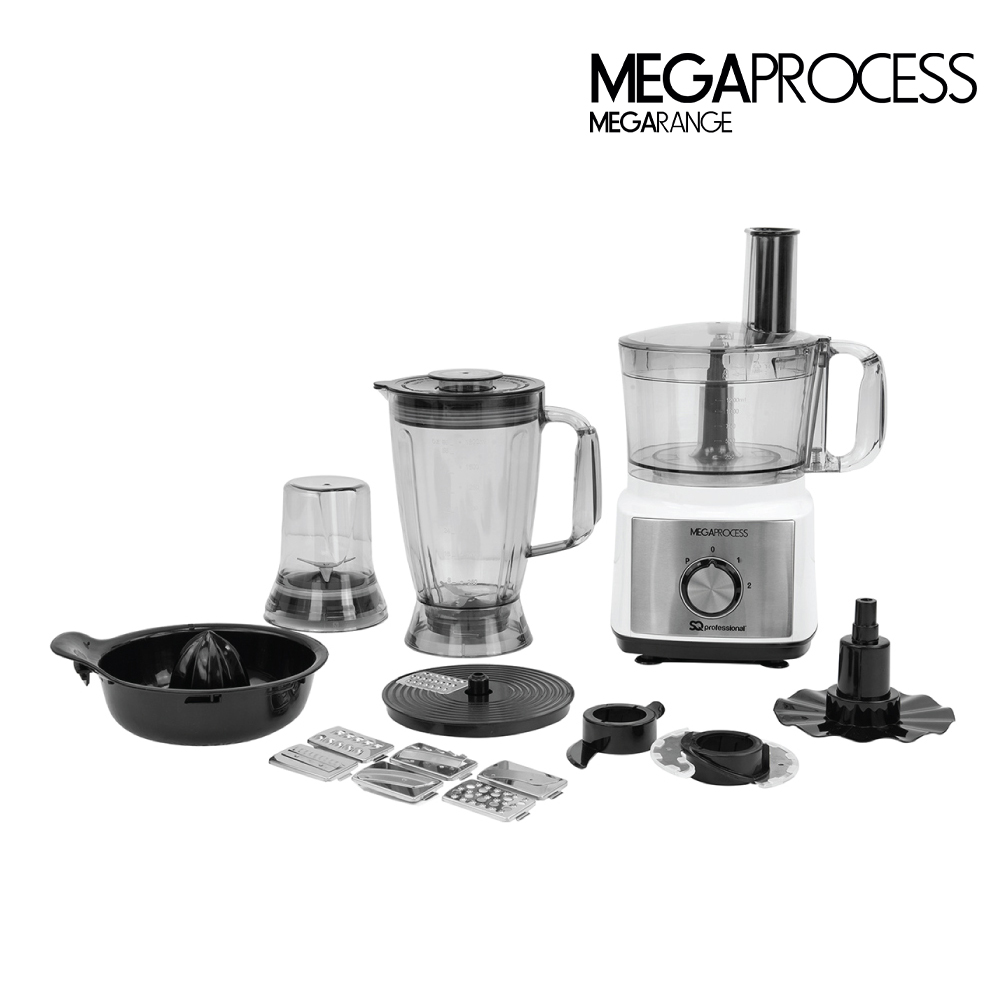 SQ Professional - Megarange Megaprocess Food Processor White-Black