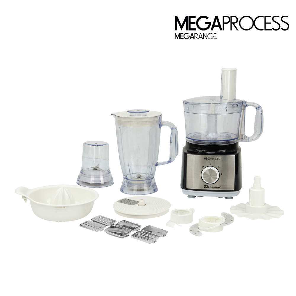 SQ Professional - Megarange Megaprocess Food Processor Black-White