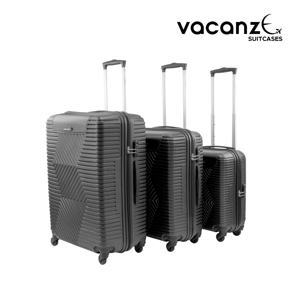 SQ Professional - Vacanze Suitcase Set 3pc Black