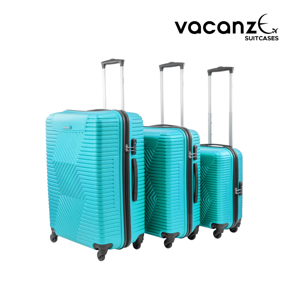 SQ Professional - Vacanze Suitcase Set 3pc Turquoise