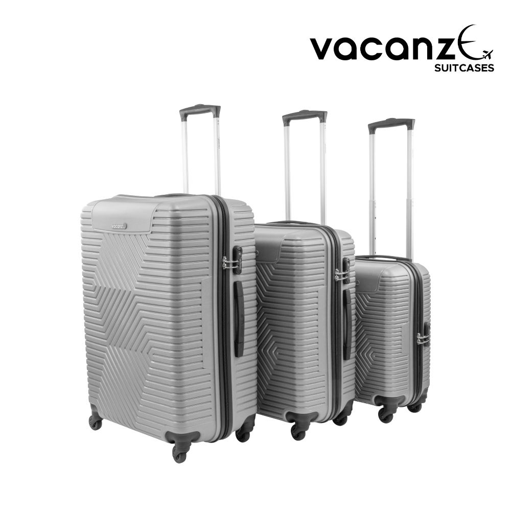 SQ Professional - Vacanze Suitcase Set 3pc Grey