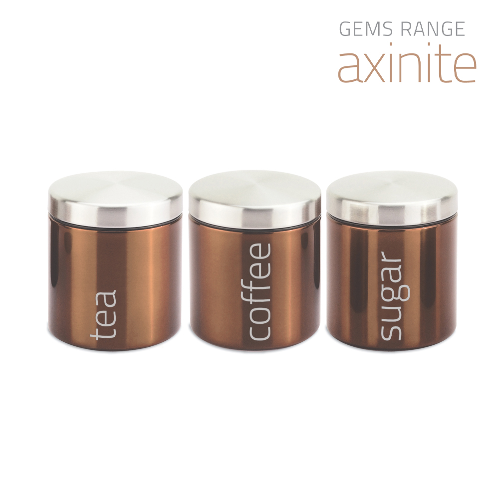 SQ Professional - Gems Airtight Food Canister Set 3pc Axinite