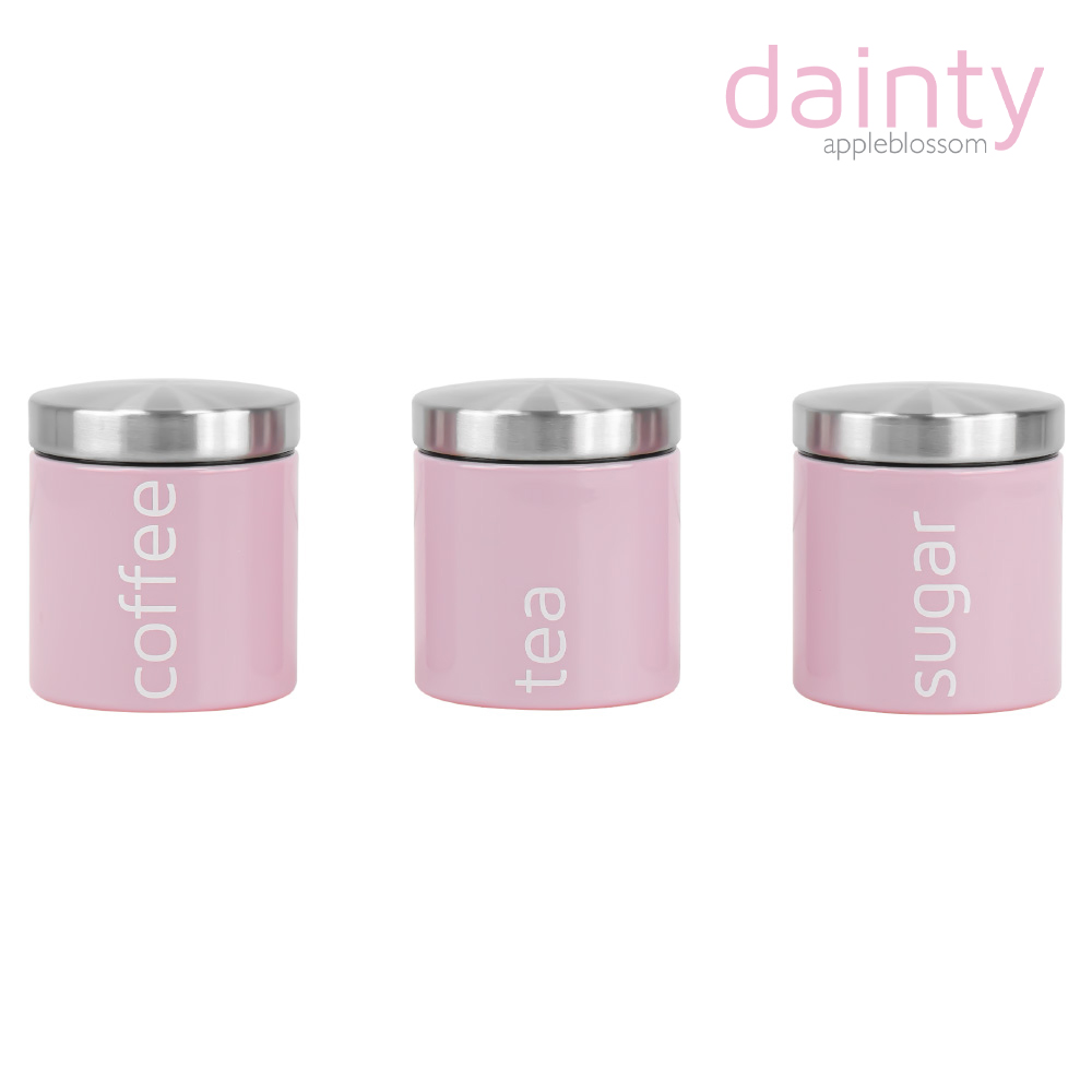 SQ Professional - Dainty Airtight Food Canister Set 3pc Appleblossom