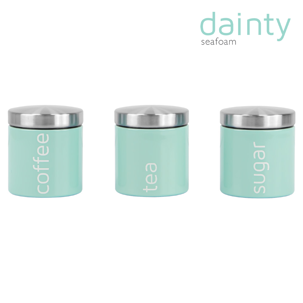 SQ Professional - Dainty Airtight Food Canister Set 3pc Seafoam