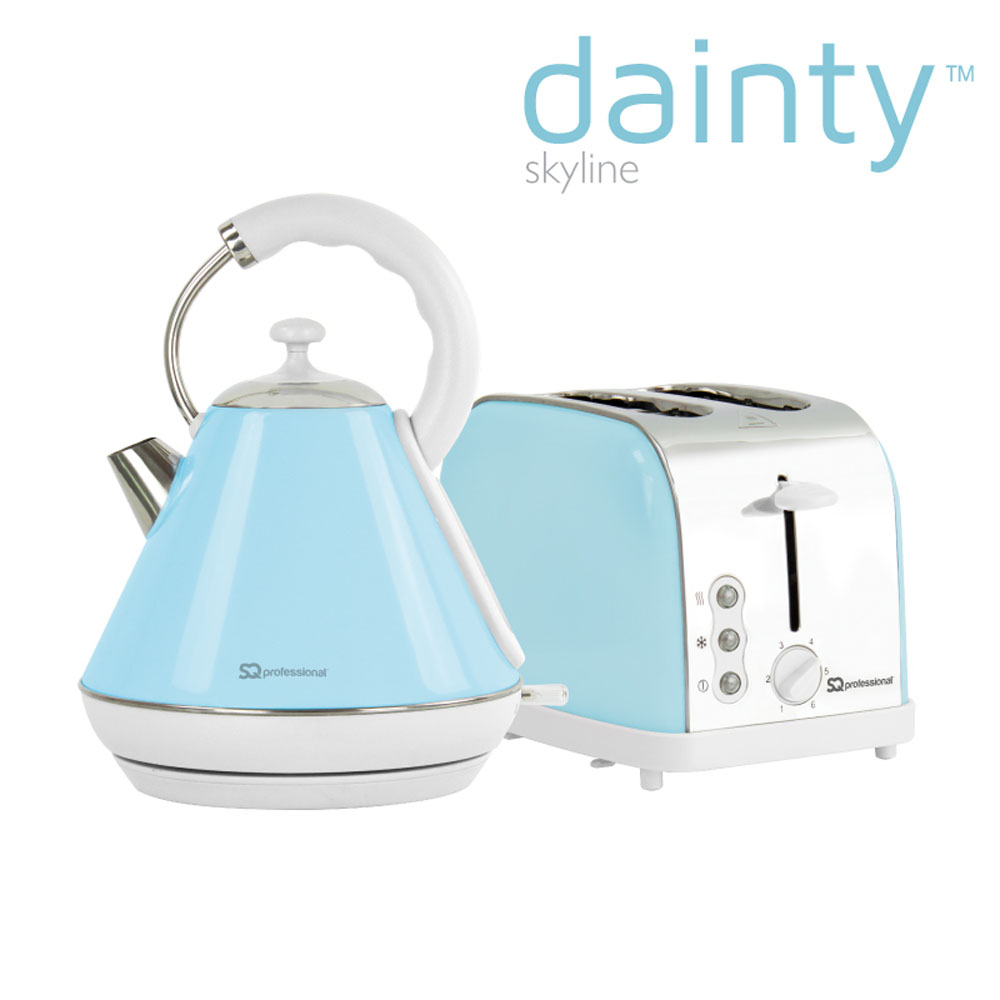 SQ Professional - Dainty Breakfast Set 2pc Kettle-Toaster Skyline